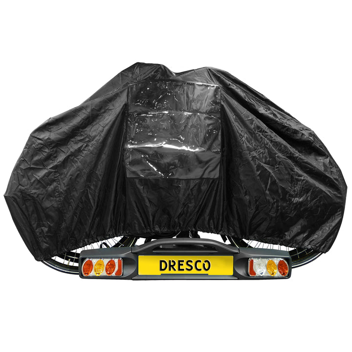 Dresco Dyto Fahrrad Zubehör Fahrradabdeckplane 2 Fahrräder, 5010039, Schwarz