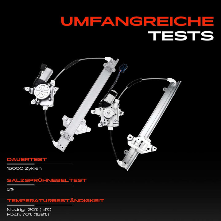 Frankberg 2X Fensterheber 4/5-Türer Mit Motor Vorne Links Rechts Kompatibel mit Juke F15 Alle Motore