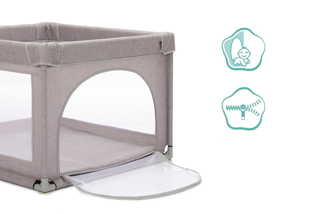 Fillikid Laufgitter Mia Exclusiv | Laufstall Schutzgitter Masse offen: 95 x 95 cm | Krabbelgitter ab