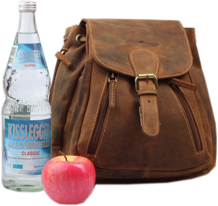 Greenburry Vintage Rucksack Braun 28x28x12cm Tasche Ledertasche