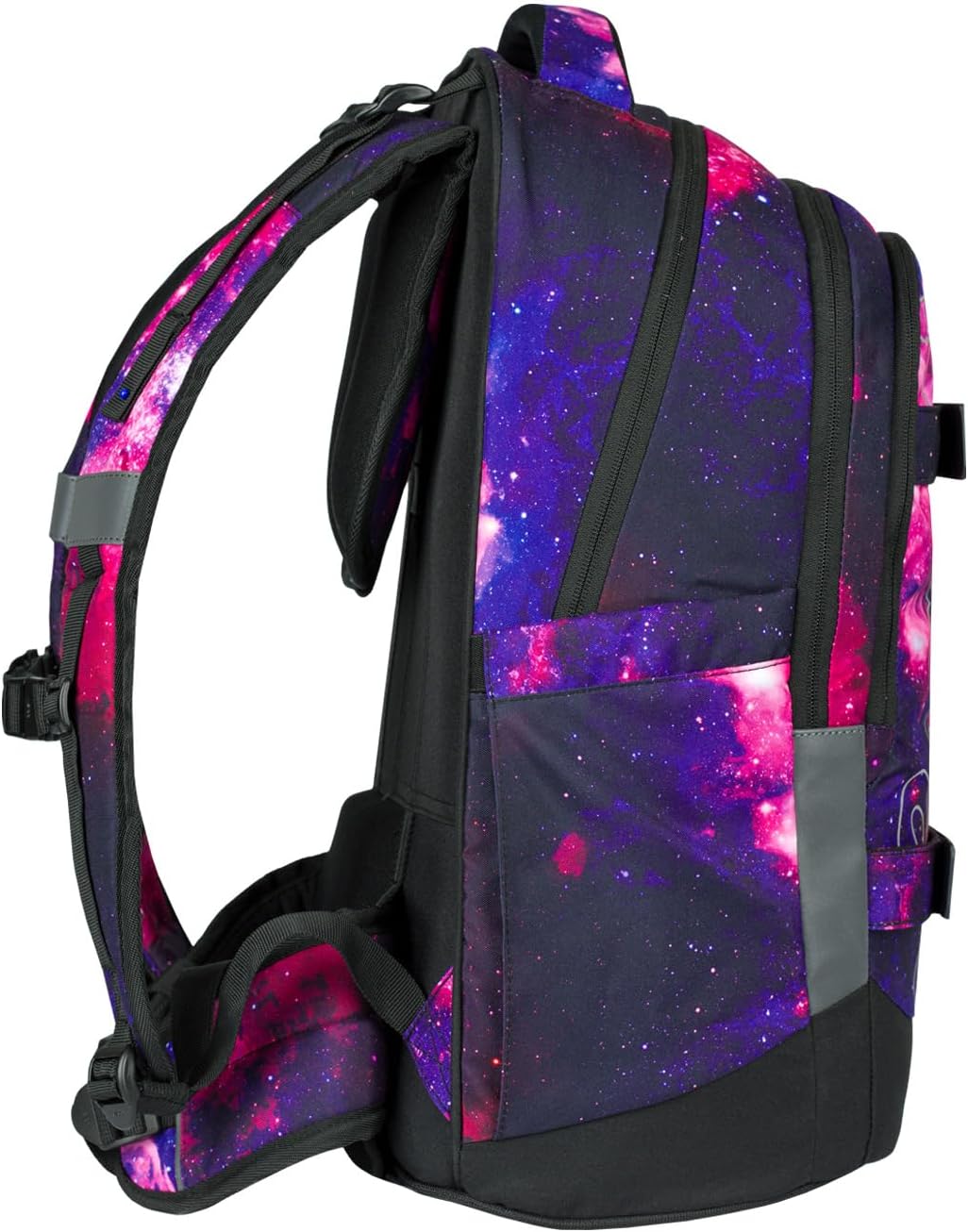 Baagl Schulrucksack Set Jungen Mädchen Teenager 3 Teilig, Skateboard Rucksack Skate MAX, Schultasche