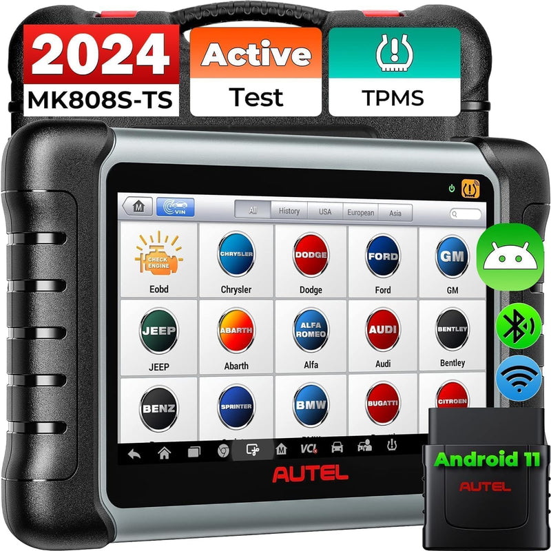 Autel 2023 Neuestes MK808S-TS OBD-II Diagnosewerkzeuge TPMS-Programmier Neulerntool Diagnosescanner