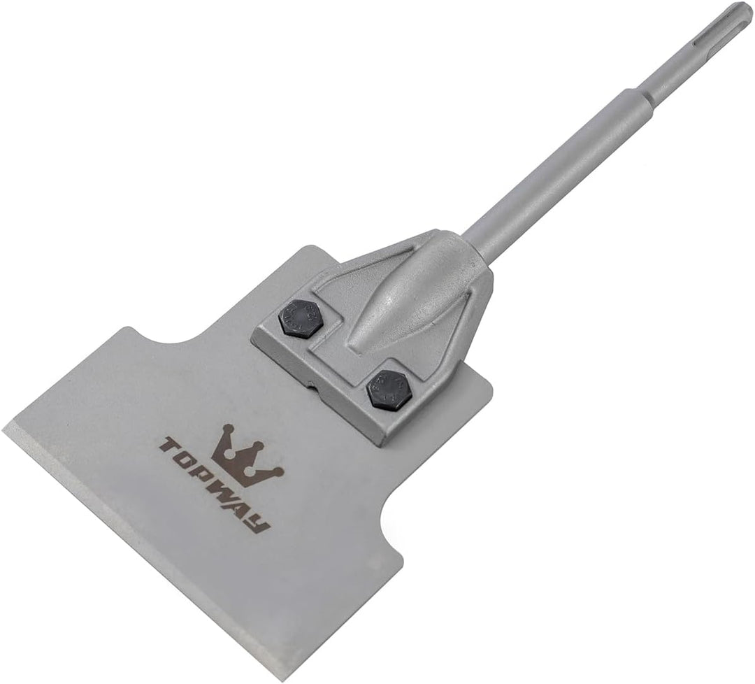 TOPWAY Satz SDS-Plus/Max Spachtelmeissel 4 Zoll + 5 Zoll Bodenschaber Fliesen Entfernung Meissel Spa