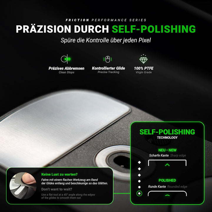SensoryBoost FPS Glides (2er Set) passend für Logitech G PRO X Superlight | CONTROL – Mouse Skates f