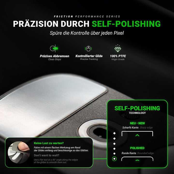 SensoryBoost FPS Glides (2er Set) passend für Logitech G PRO X Superlight | CONTROL – Mouse Skates f