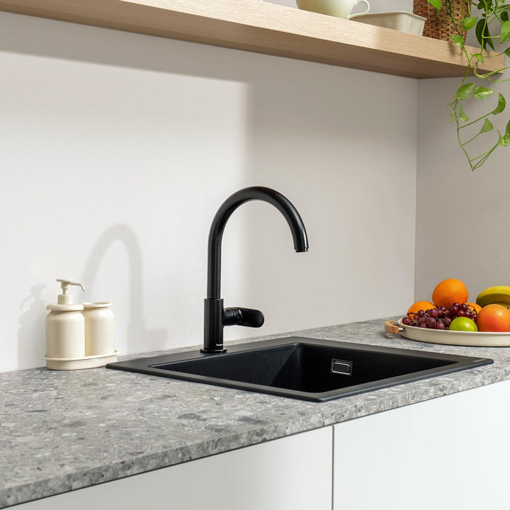 hansgrohe Küchenarmatur Vernis Blend M35, Wasserhahn Küche mit Auslauf Höhe 260 mm, 1 Strahlart, Mat