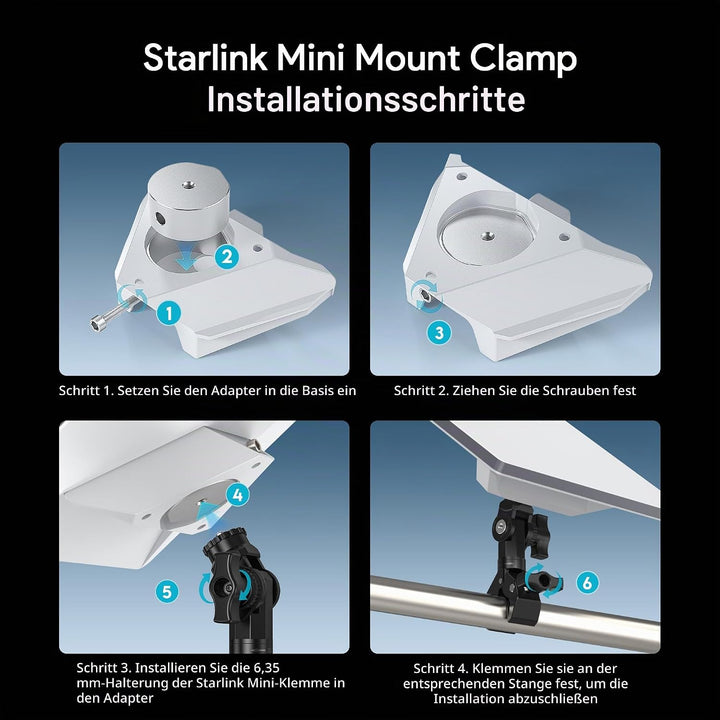 EDUP® Starlink Mini Halterung, Die Robuste Klemmhalterung für Mini &amp; Mini X