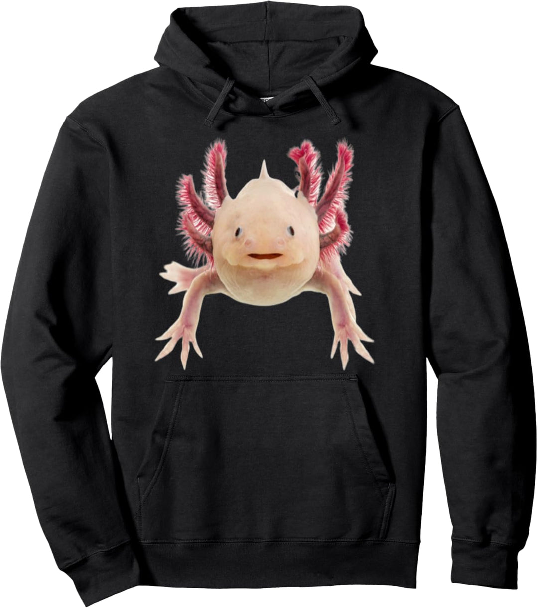 Amphibian Axolotl Mexican Walking Fish Cute Axolotl Pullover Hoodie
