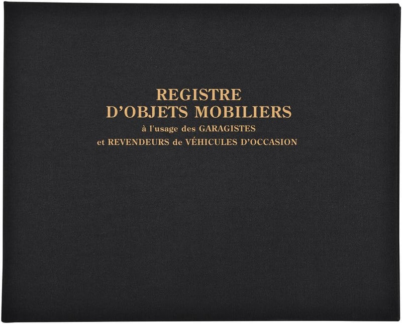 EXACOMPTA 4441E Registre"Objets mobiliers pour les garagistes" VE 1 Spezielle Mechanik, Spezielle Me