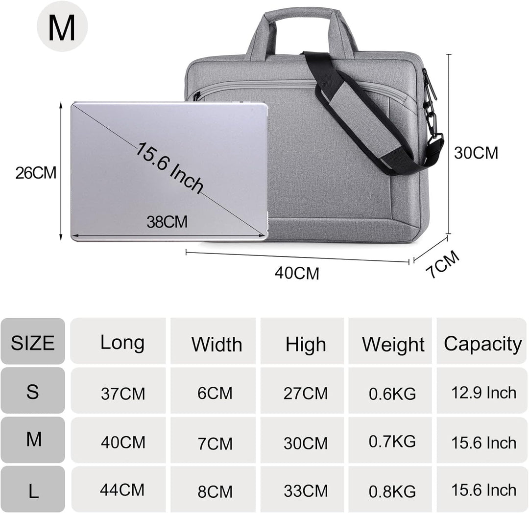 FANDARE Laptoptasche 15,6 Zoll Notebooktasche Herren Damen Aktentasche Umhängetasche Schultertasche