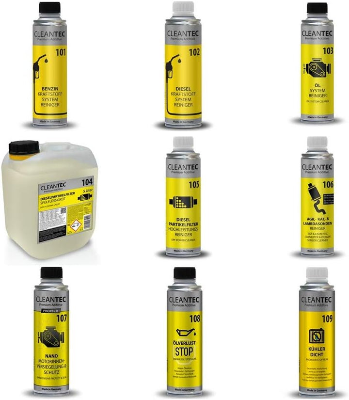 CleanTEC 105 DPF Partikelfilter Dieselpartikelfilter Reiniger, Schutz und Reinigung für Diesel und D