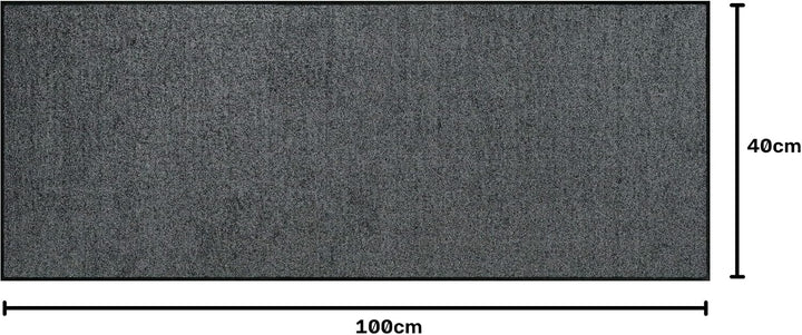 Erwin Müller Fussmatte Mainz, Schmutzfangmatte, Sauberlaufmatte uni anthrazit Grösse 40x100 - rutsch