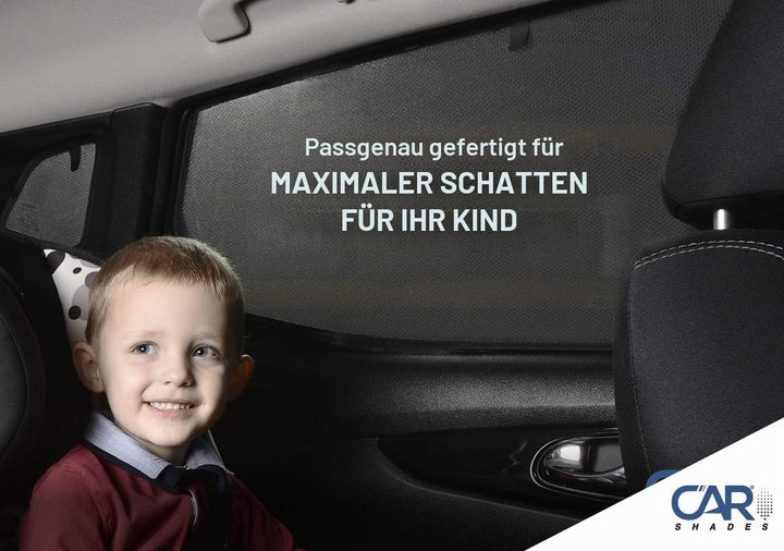 Satz Car Shades (Hintertüren) kompatibel mit Volkswagen Polo 6R/6C 5 türer 2009-2017 (2-teilig) Jeu