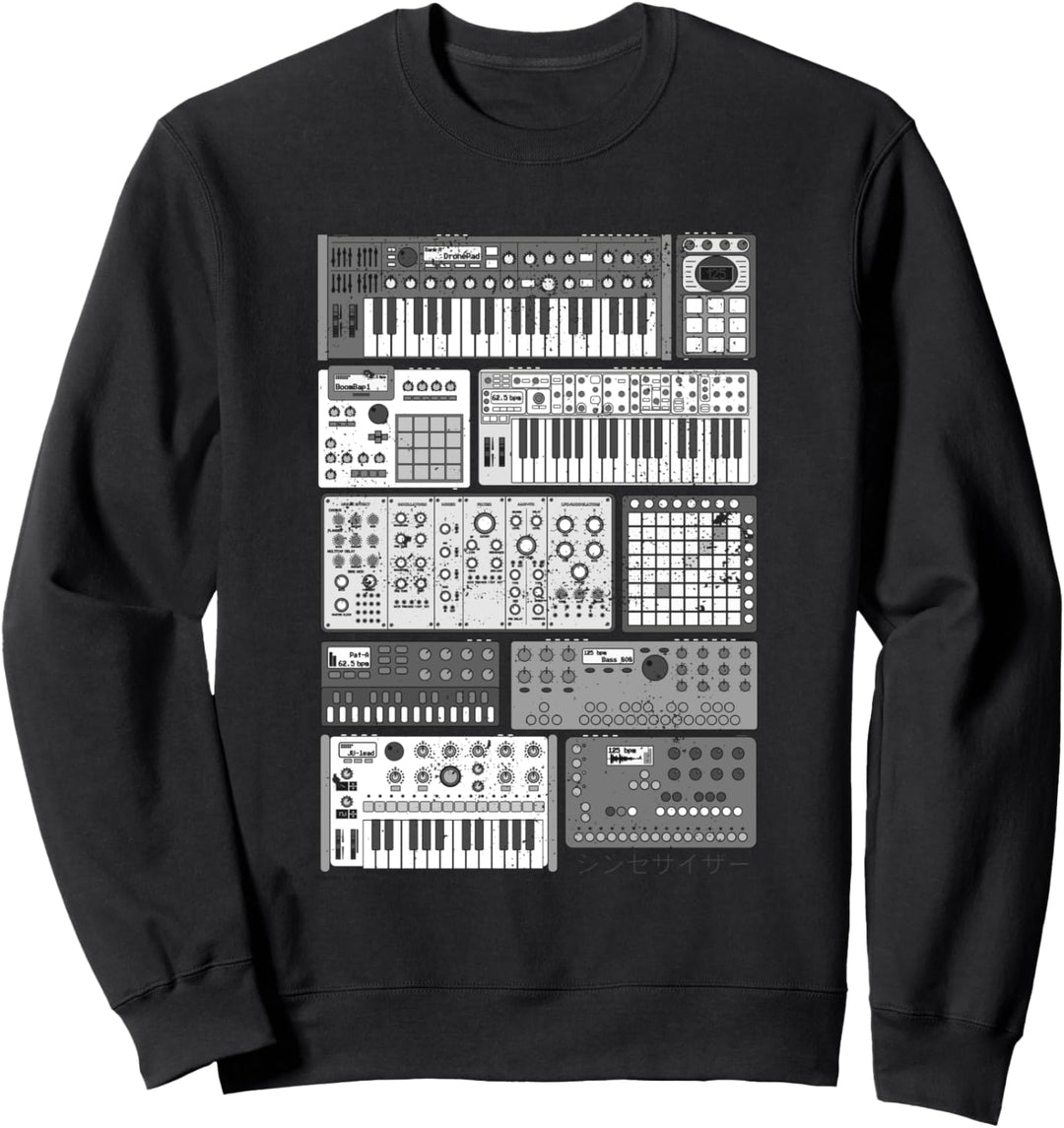 Synthesizer für Elektronische Musikproduzenten DJ Musiker Sweatshirt