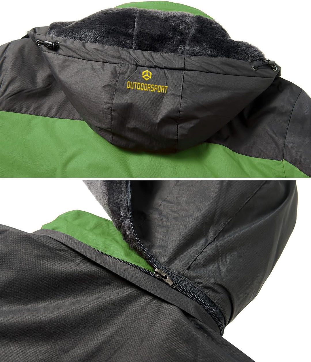 CARWORNIC Herren Winddichte Berg Ski Jacke Winter Warm Schnee Kapuze Windbreaker Wandern Snowboard M