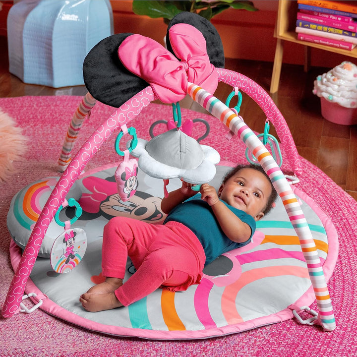 Bright Starts Disney Baby MINNIE MAUS Forever Besties Aktivitätsspielzeug mit Musik und Lichtern, Ro
