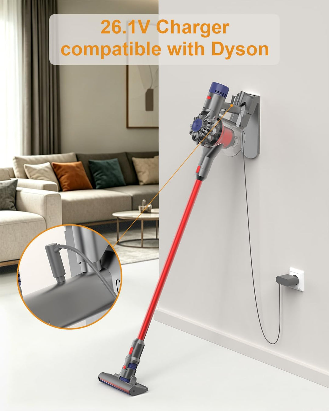 Ladekabel Ladegerät für Dyson V8 V7 V6 SV03 SV04 SV05 SV06 DC58 DC59 DC60 DC61 DC62 DC72 Absolute Fl
