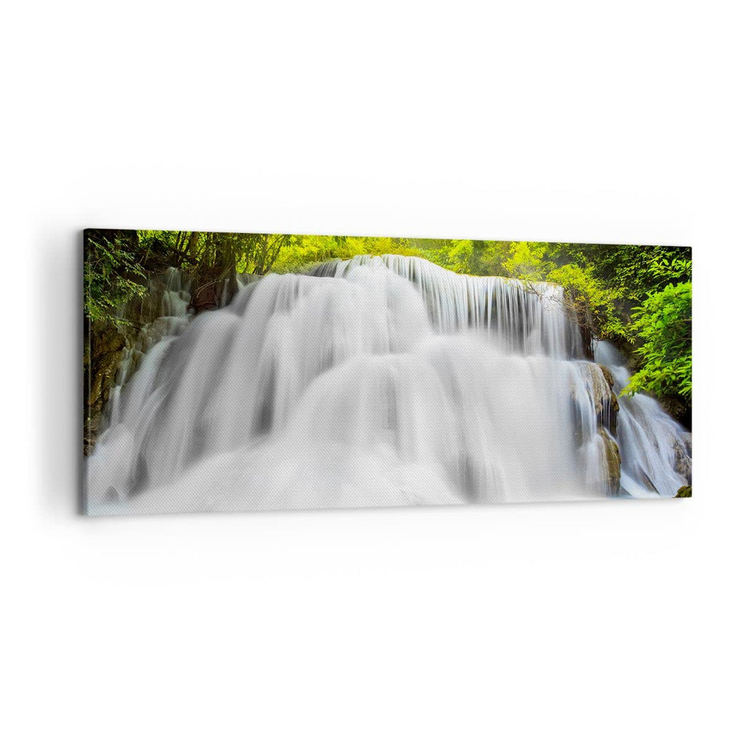 Wandbilder Dekoration Wohnzimmer Park natur landschaft Panorama Bilder auf Leinwand 120x50cm Leinwan