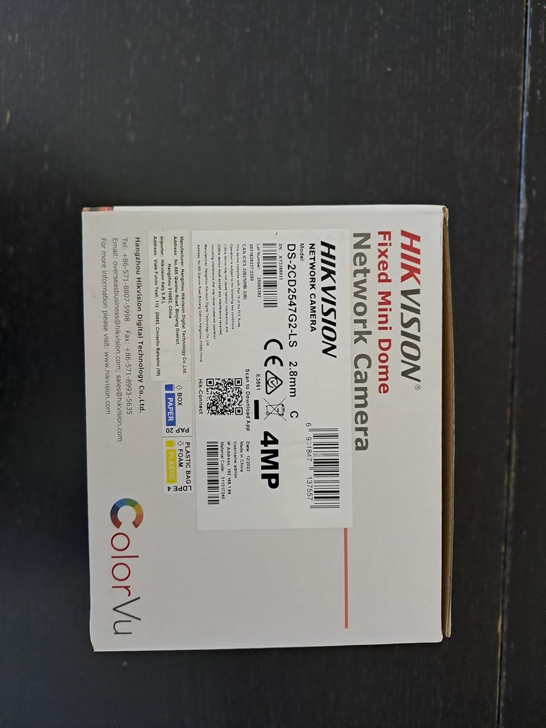 Kamera IP Hikvision DS-2CD2347G2H-LI(2.8mm)(eF)