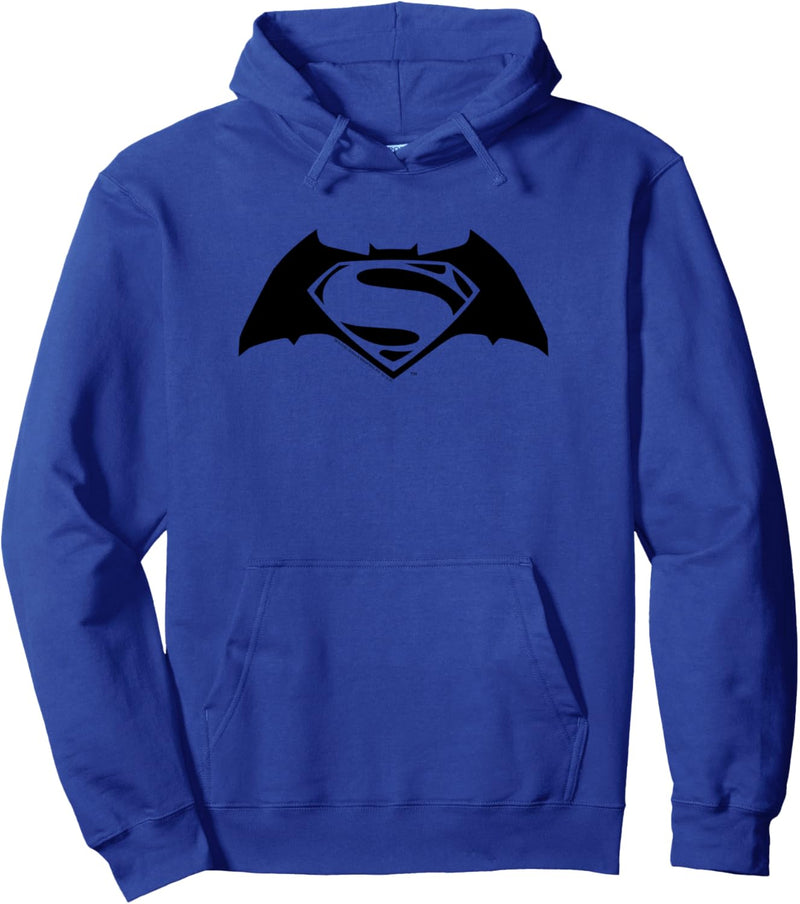 Batman v Superman Simple Black Logo Pullover Hoodie