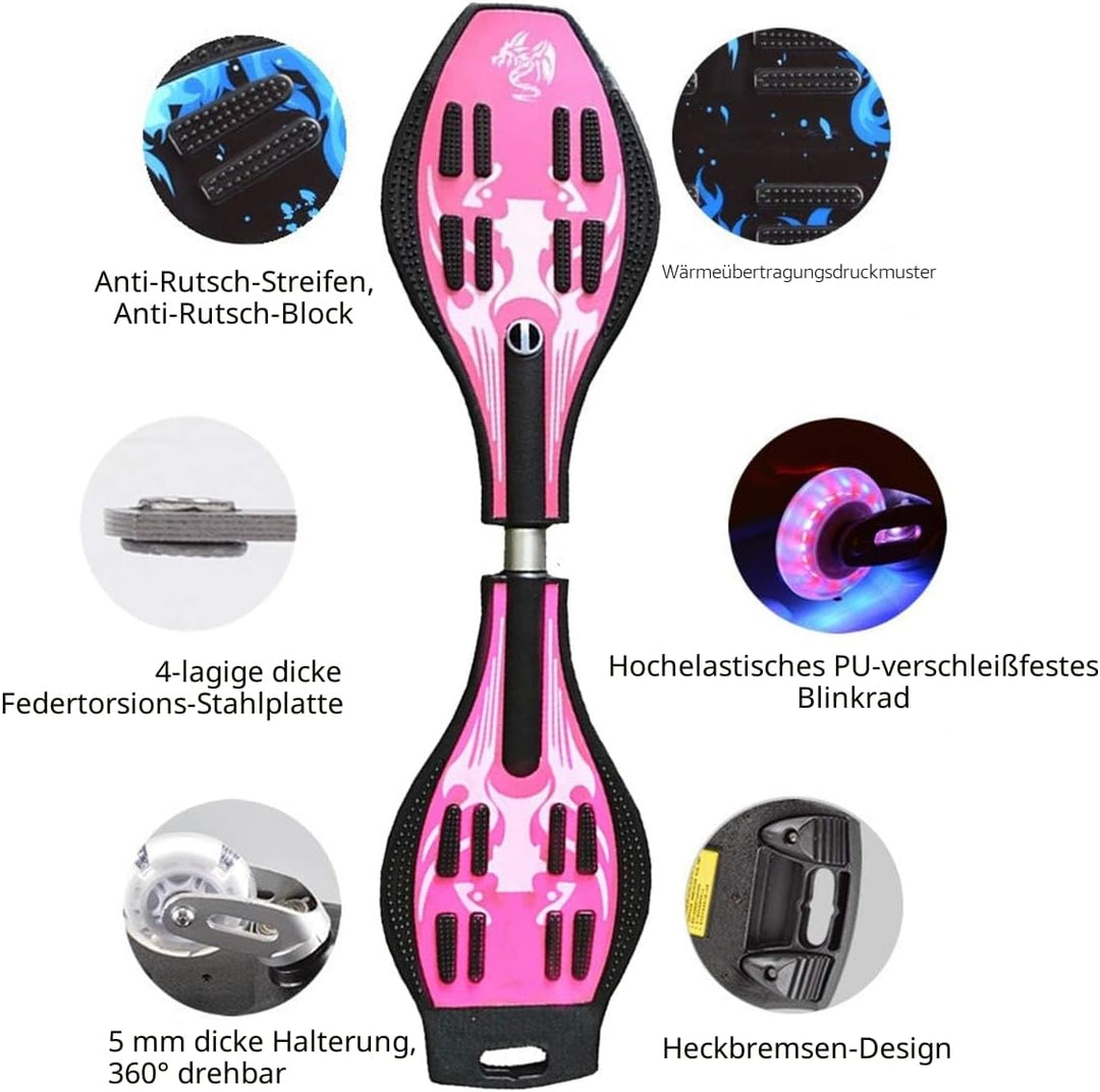 Sumeber Waveboard Kinder Street Surfen Caster Torsion Skateboard Double Decks Casterboards für Wave/