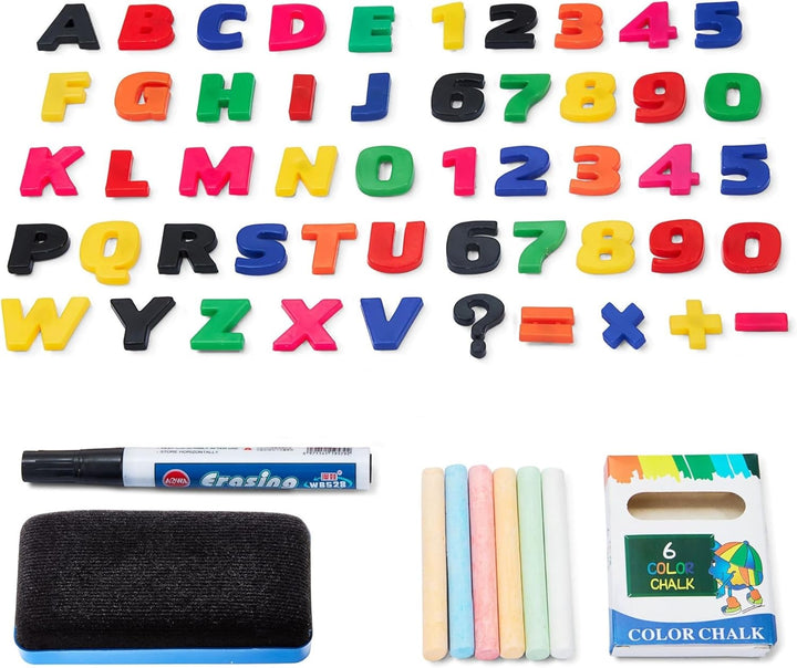 Mamabrum, Spieltafel aus Holz, doppelseitige Kindertafel Magnetisch und Kreide Kindertafel, Doppelse