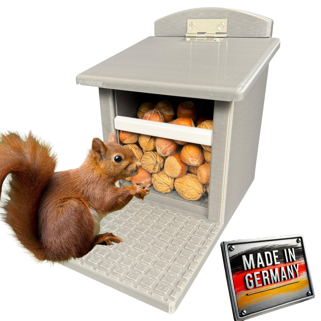 Eichhörnchen-Futterhaus – absolut witterungsbeständig, tierfreundlich, sehr langlebig und robust (ko