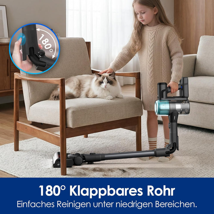 Tineco Pure ONE S50 PRO Pet Akkusauger, ZeroTangle, 200AW Saugleistung.