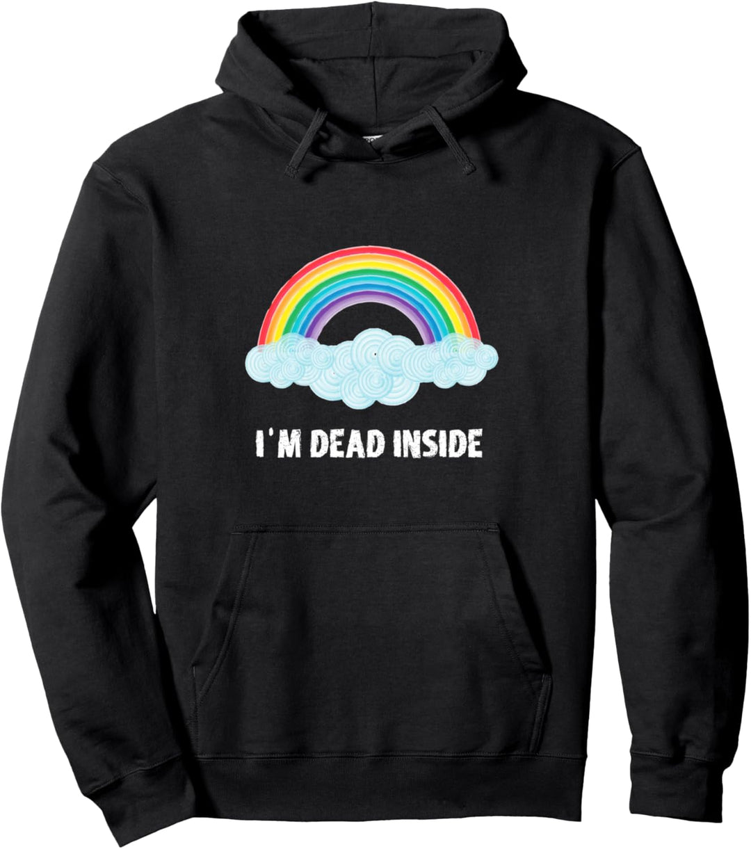 Ich bin tot in Pessimismus Depression Angst Emo Goth Pullover Hoodie