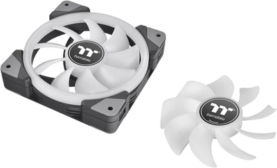 Thermaltake SWAFAN EX12 RGB PC Cooling Fan TT Premium Edition 3 Pack, 120mm 120mm Schwarz