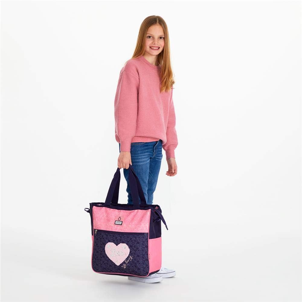 Enso Learn Handtasche zum Einkaufen Mehrfarbig 31,5x36x5,5 cms Polyester für 13,3"-Laptop Shopper-Ta