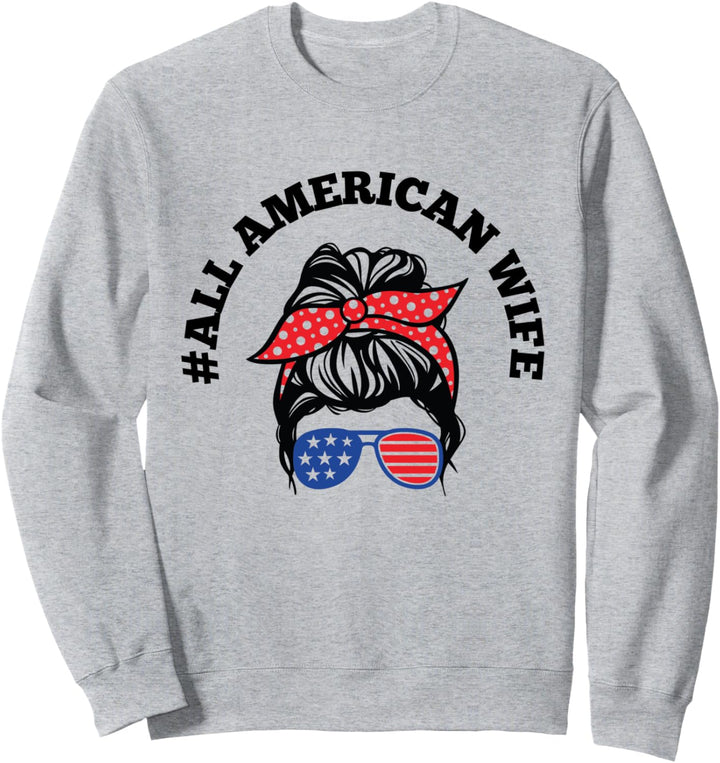 Alle amerikanische Frau 4. Juli USA Sonnenbrille Sweatshirt