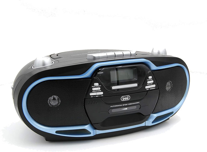 Trevi radioriproduttore Stereo cmp574 USB, Kassette, CD, MP3, SB, SD Card, 20 W blau, blau