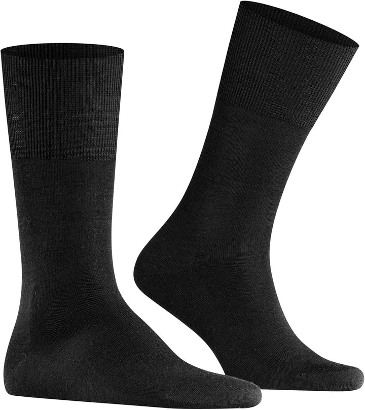 FALKE Herren Sensitive Malaga Socken druckfreier Komfortbund flache Naht gegen Druckstellen einfarbi