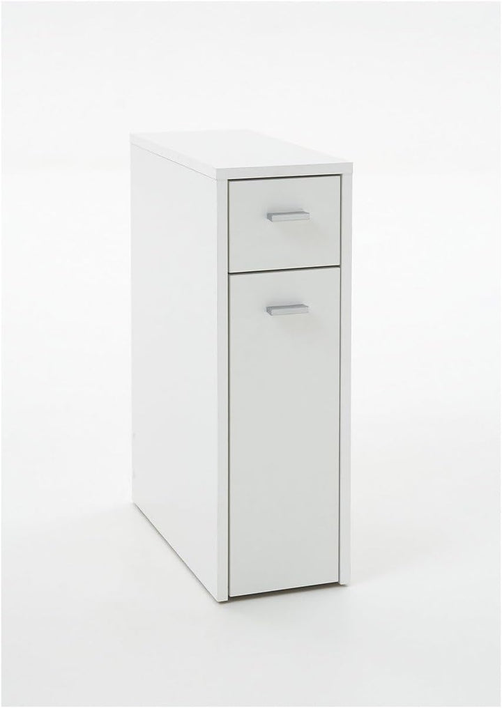 FMD Möbel, 930-001E Denia 1 Bad-Beistellschrank in ausführung weiss, melaminharz beschichtete spanpl