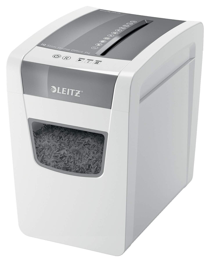 Leitz IQ SL Home Office Aktenvernichter,Sicherheitsstufe P4, 10 Blatt Kapazität (70-80 g/m²), 23L Ab