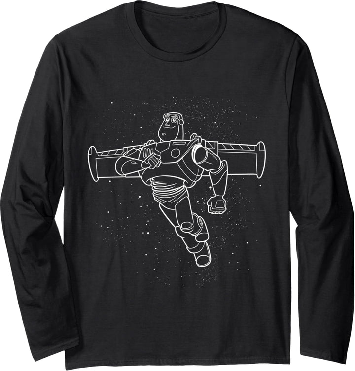 Disney Pixar Toy Story Buzz Lightyear Drawn Beyond Langarmshirt