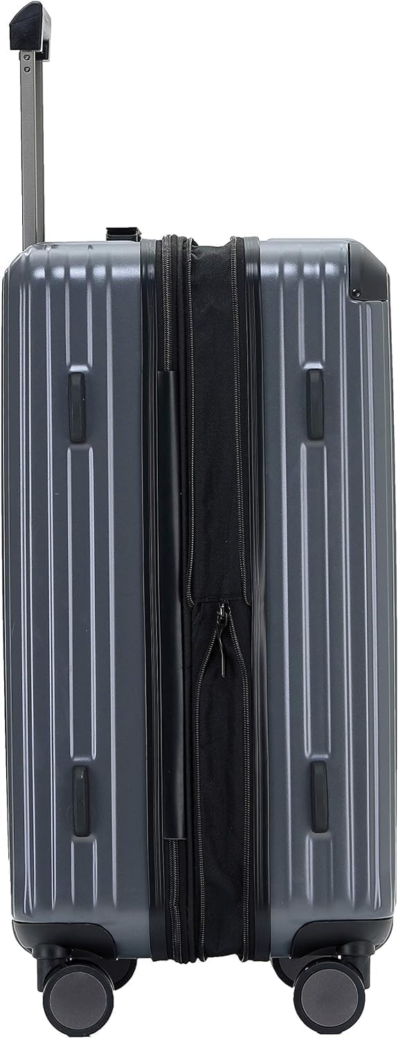 Münicase M816 TSA-Schloss Koffer Reisekoffer Trolley Kofferset Hardschale Boardcase (Grey, Grosser K