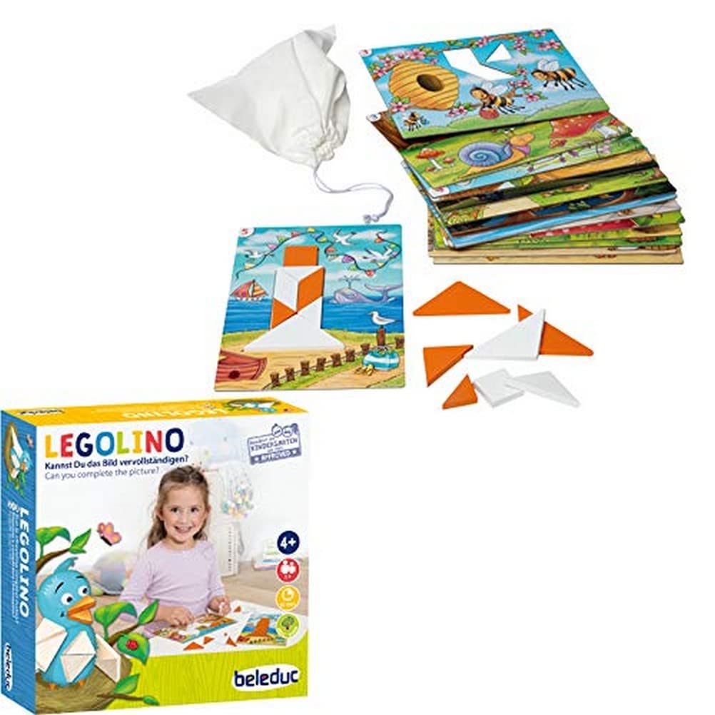 Beleduc - Legolino - Lernspiel für Zuhause - Bekannt aus dem Kindergarten, Mehrfarbig, 22571, Legoli