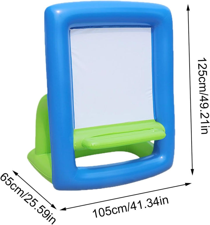 Inflatable Washable PVC Art Easel | Washable Reusable PVC Creative Coloring | Paint Station Drawing
