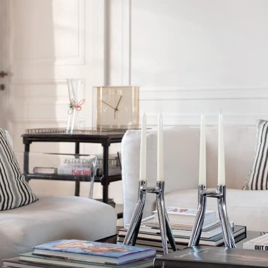 Kartell Abbracciaio Kerzenleuchter, Metall, schwarz, 11 x 25 x 20 cm, Schwarz