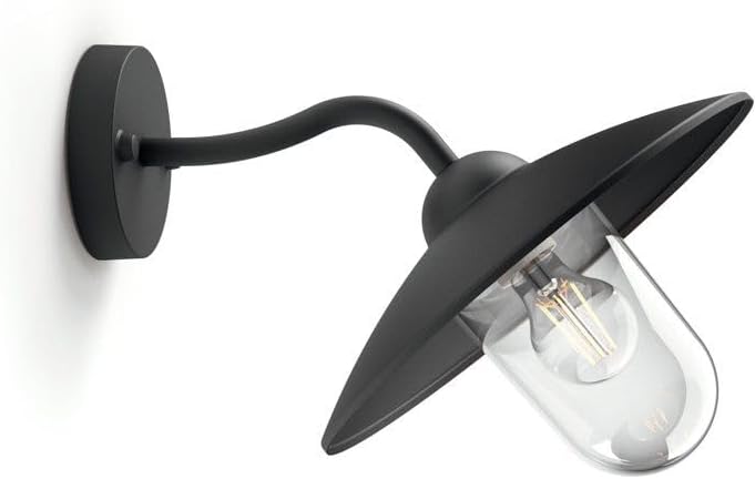 Philips myGarden Hammock Wandleuchte, 1x60W, Schwarz