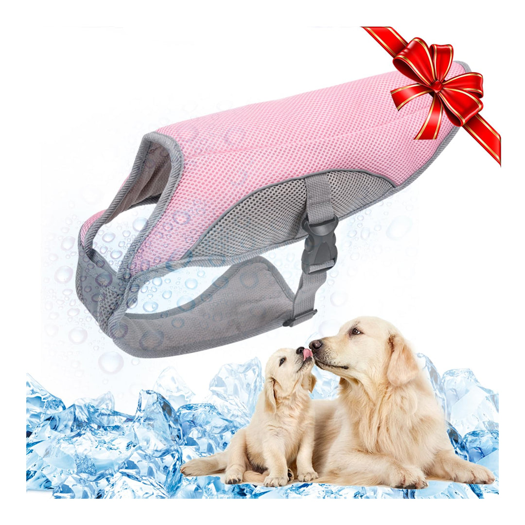Hundekühlweste Atmungsaktives Mesh Hundejacke Sommer Cooler und Komfortabler Hundemantel Verstellbar