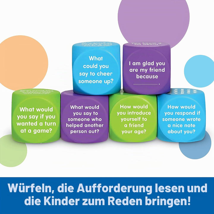 Learning Resources Die freundlichen Würfel, Lernmaterial bei Autismus, Sprachtherapie-Material, sozi