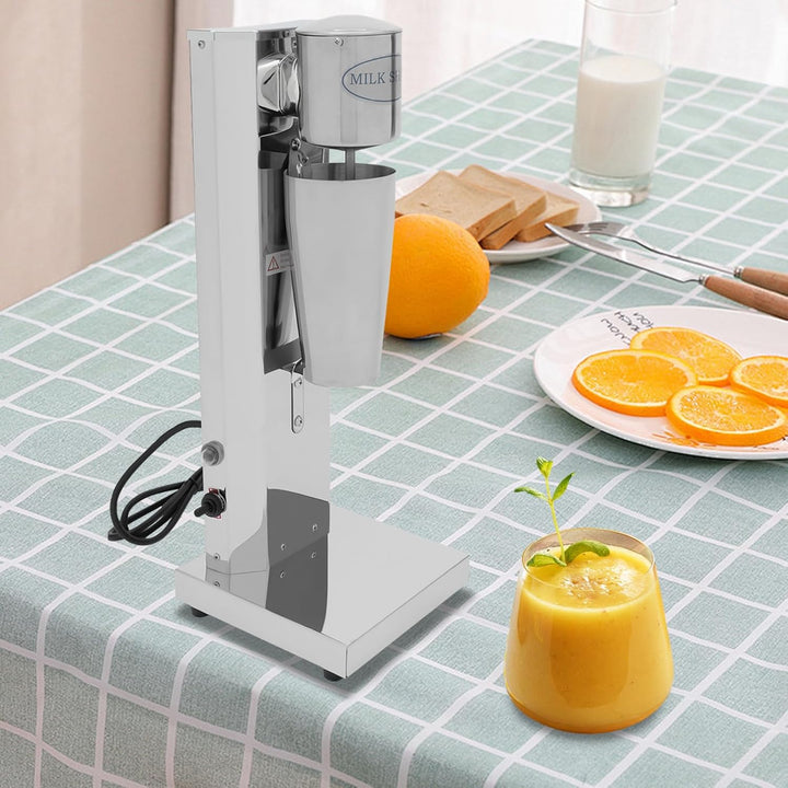 Elektrisch Milchshake Maschine, Edelstahl Standmixer, bis zu 18000 RPM, One Touch Schalter, 2 Geschw