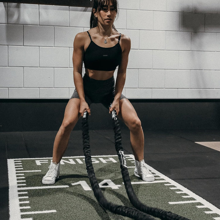 Battle Rope, 38mm/50mm, 9m/12m/15m, Schutzhülle, Wandanker, Workout Instruction Poster 50mm x 15m Sc