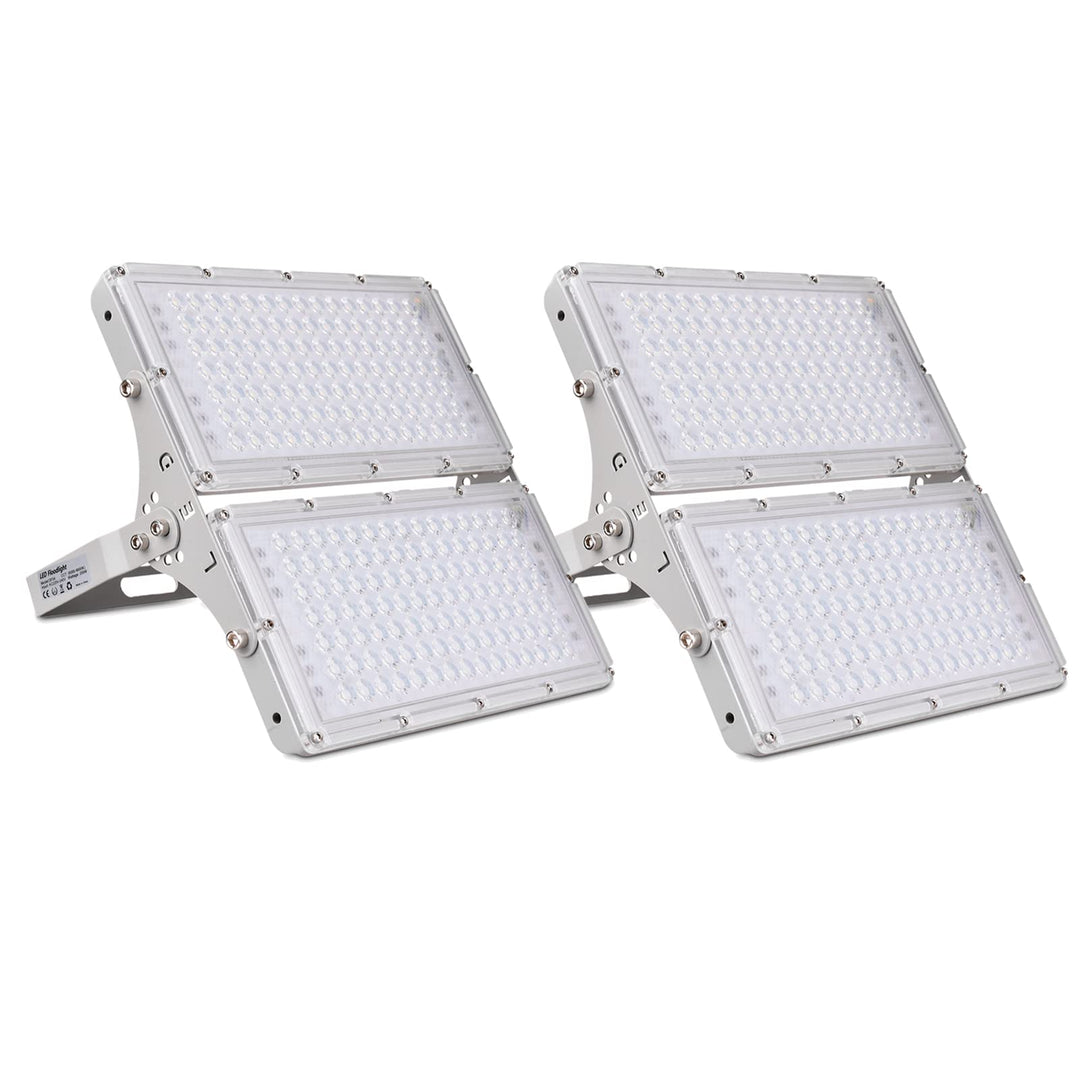 Sararoom 2 Stück LED Strahler Aussen 200W 20000LM Superhell LED Fluter IP65 Wasserfest LED Strahler