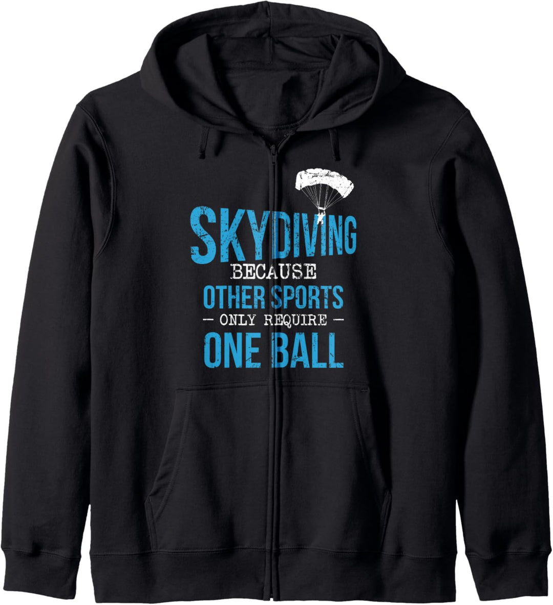 Fallschirmspringer Balls Lustiger Skydiver Fallschirm Spruch Kapuzenjacke