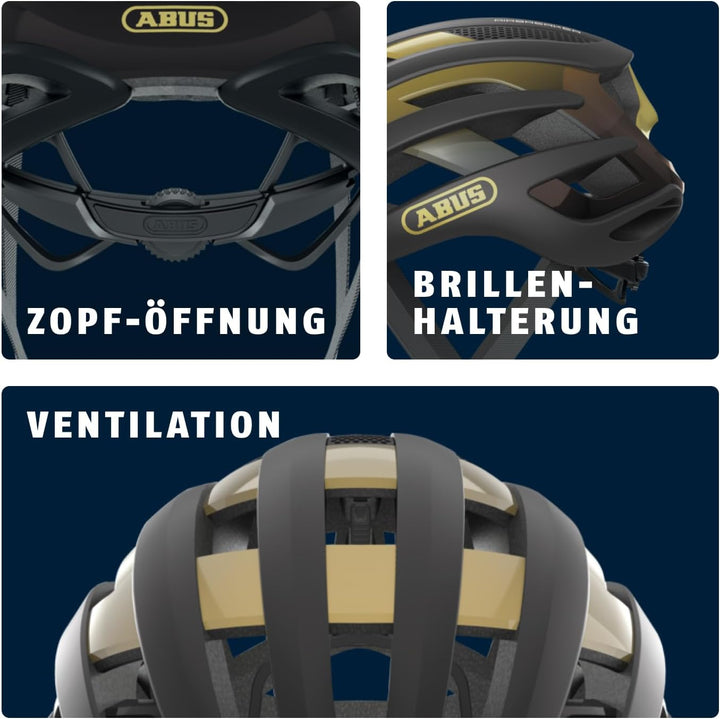 ABUS Rennradhelm AirBreaker - High-End Fahrradhelm für den professionellen Radsport - für Jugendlich