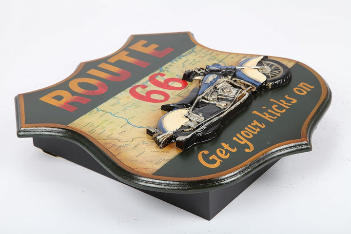 point home Design-Schlüsselschrank Route 66", Retro, schwarz, 40cm